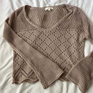 vintage crochet sweater